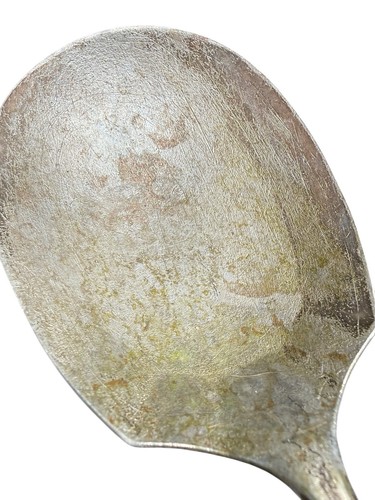 Vintage Winthrop 9 Zoll Servierlöffel versilbert verziert rustikal Patina Dekor - Bild 3 von 6