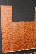 Pomelle figured sapele soprano ukulele back and side set.