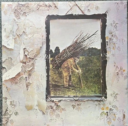 Led Zeppelin IV 4 1972 Uk Atlantic VINYL LP K 50008 With Inner Ex / Ex