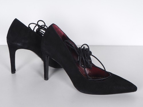 Maje Women's Leather Shoes Size 40 Suede Leather Court Shoes H15FOXY - Picture 5 of 8
