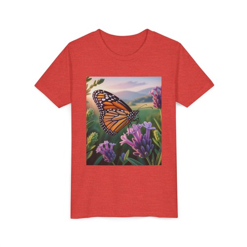 Youth Butterfly Tee - Colorful Nature Shirt for Kids - Picture 99 of 105