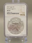 2021 American Silver Eagle NGC MS69 - Heraldic Eagle T-1