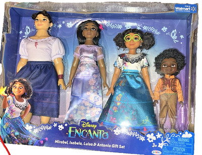 NIB Disney Encanto 4 Doll Gift Set Brand New Mirabel, Isabela, Luisa, & Antonio