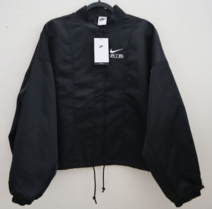 Nike Air Oversized Woven Bomber Jacket Black FN1908-010 Women’s Size Large