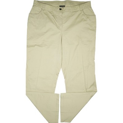 Samoon 52 L32 Jeans Trousers Beige Womens Stretch Fabric Thin High Ü Size W42 Summer