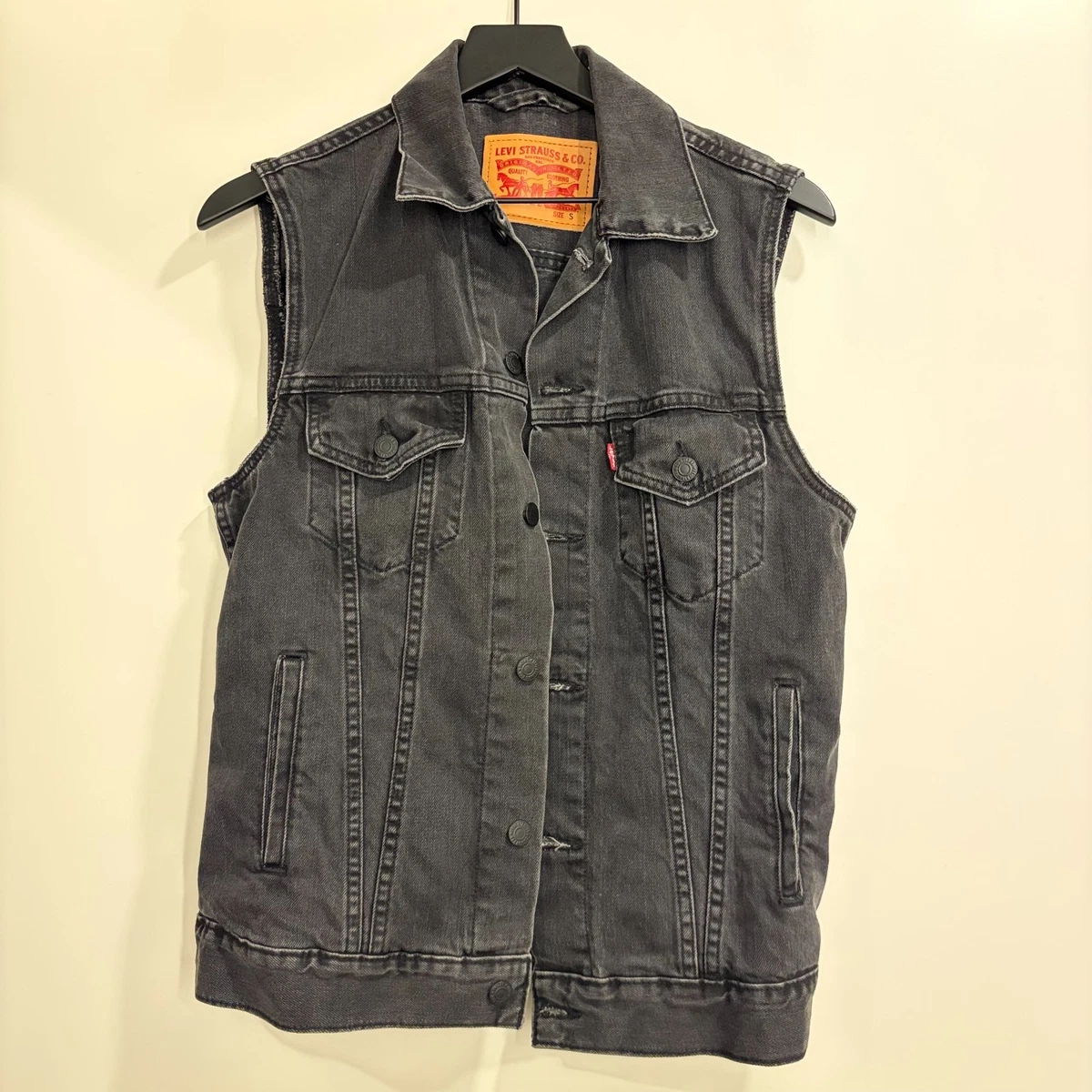 mens levi denim vest products for sale | eBay
