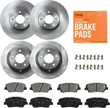 Max Advanced Brakes Front & Rear Brake Kit for 2013–2018 Hyundai Santa Fe Sport