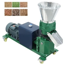 4 Heads Feed Pellet Mill Machine Farm Electric Granulator with 2mm Disc 220V 6hp