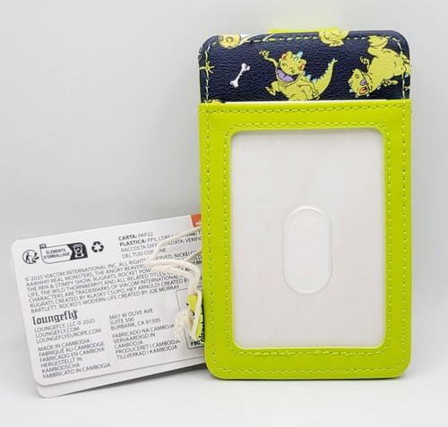 Loungefly Nickelodeon Rugrats Reptar Dinosaurier vertikales Kartenetui Geldbörse NEU - Bild 2 von 7