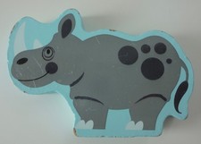 Melissa Doug Noah's Ark Shape Sorter Wooden Block Piece Part RHINO