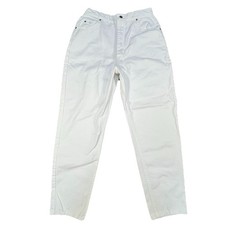 Vintage Lee Womens White Jeans USA 80s 28x29 Straight Leg