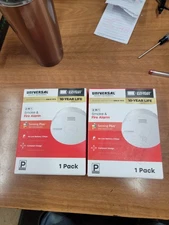 Universal Security Instruments 2 in 1 Combo Smoke & Fire Alarm. 2pk