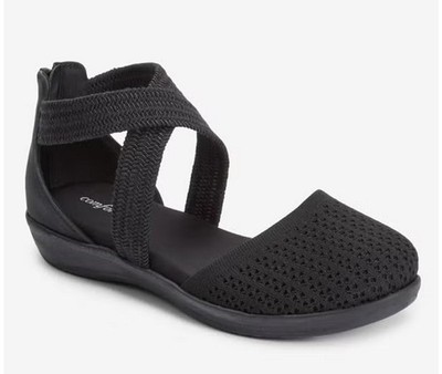 BRAND NEW Black The Lyla Orthotic Closed Toe Sandal Ladies Size 9.5W COMFORTVIEW