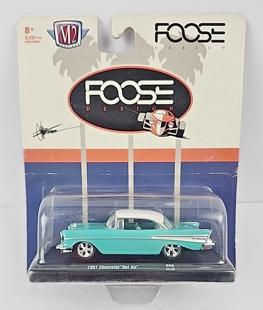 M2machines 1957 Chevrolet Bel Air 3台セット M2 Machines S06 1957 Chevrolet Bel Air Chip Foose Turquoise Green