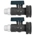  2 Sets PVC-Regenfass-Zapfhahn-Kit, 3/4 Zoll, Garten-Umstell-Kit mit