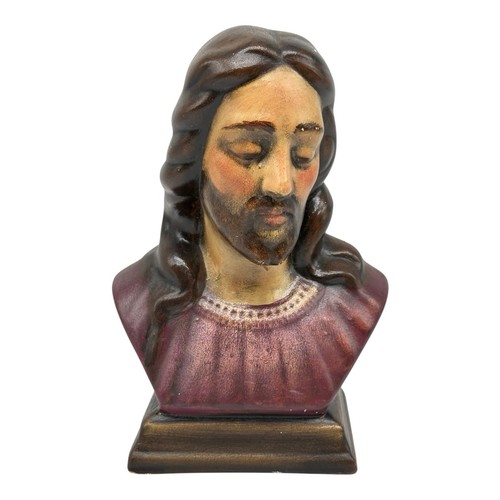 Vintage Ceramic Mold 7” Jesus Christ Bust Figurine Religious Decor Beautiful!! - Picture 5 of 10