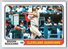2023 Topps Heritage #533 Brayan Rocchio Cleveland Guardians