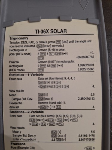 Texas Instruments TI-36X Scientific Solar Calculator Cover (COVER ONLY) - Picture 3 of 5