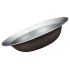  Metal Mixing Bowl Salad Serving Stainless Steel Flat Bottomed Basin