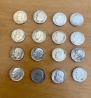 16 Eisenhower Dimes $1.60 - 90% Silver 1940s & 1950s
