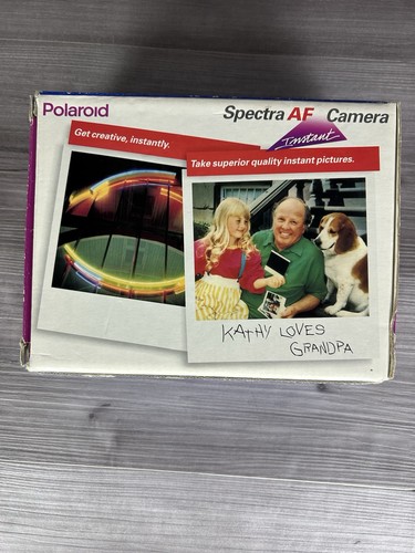 Polaroid Spectra AF Instant Film Camera Vintage Original Box W/ Manual - Picture 4 of 9