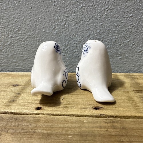 White And Colbolt Blue Bird Salz- und Pfefferstreuer NEU - Bild 3 von 7