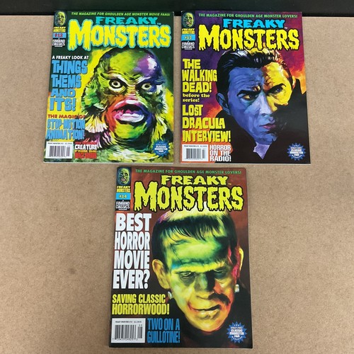Freaky Monsters Das Magazin für Ghoulden Age Monsterliebhaber #12 - #14 3 Stück