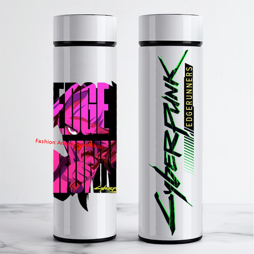 Cyberpunk Edgerunners Anime Portable Thermos Cup Stainless Steel Water Bottle - Imagen 4 de 14