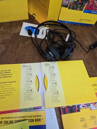 Rosetta Stone Spanish Spain Version Levels 1 w/ Headset - Picture 4 of 6