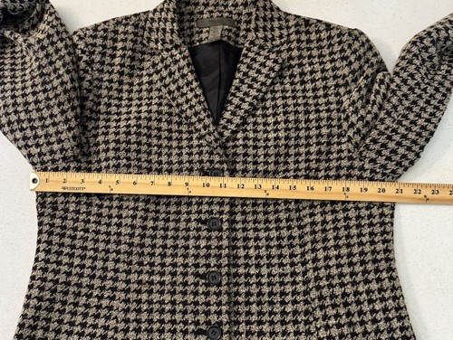 Vintage Hahnentritt Blazer Jacke OUT FIT JPR gefüttert Preppy Retro Freizeit Gr. 12 - Bild 12 von 13