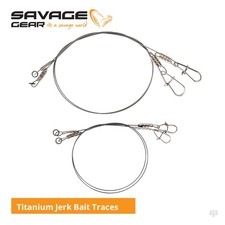 Savage Gear Titanium Jerk Bait Traces - Pike Muskie Zander Predator Lure Fishing