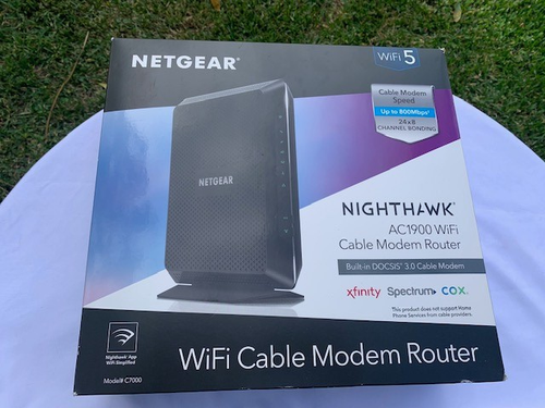 Netgear Nighthawk AC1900 WiFi Cable Modem Router C7000v2 - Picture 1 of 11