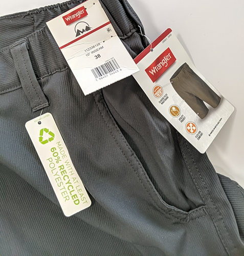 Wrangler Shorts Men 38 Classic Flex Waist UPF 50 Utility Pocket 10" Inseam NWT - Picture 8 of 11