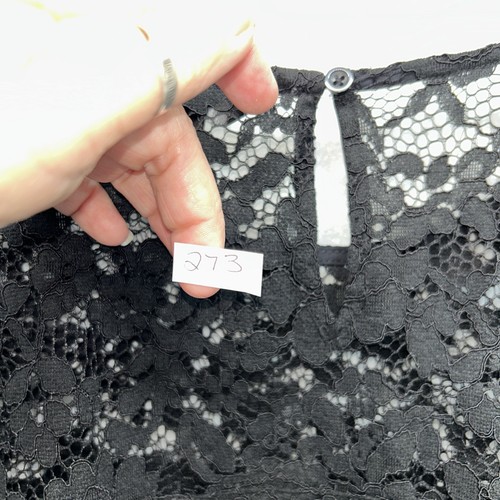 Simply Vera Wang Black Lace Cocktail Dress Xl Long Sleeve NWT - Picture 13 of 13