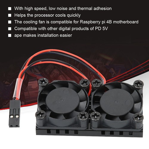 Cooling Fan For 4B Board Dual Heatsink Module + Thermal Glue 120 FY - Afbeelding 12 van 16