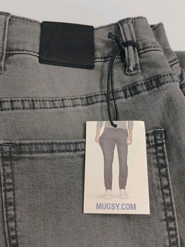 NWT Mugsy Jeans PMT Clutch Jeans Mens Size 28X30 Grey Stretch 5 Pockets (N8) - Picture 11 of 11