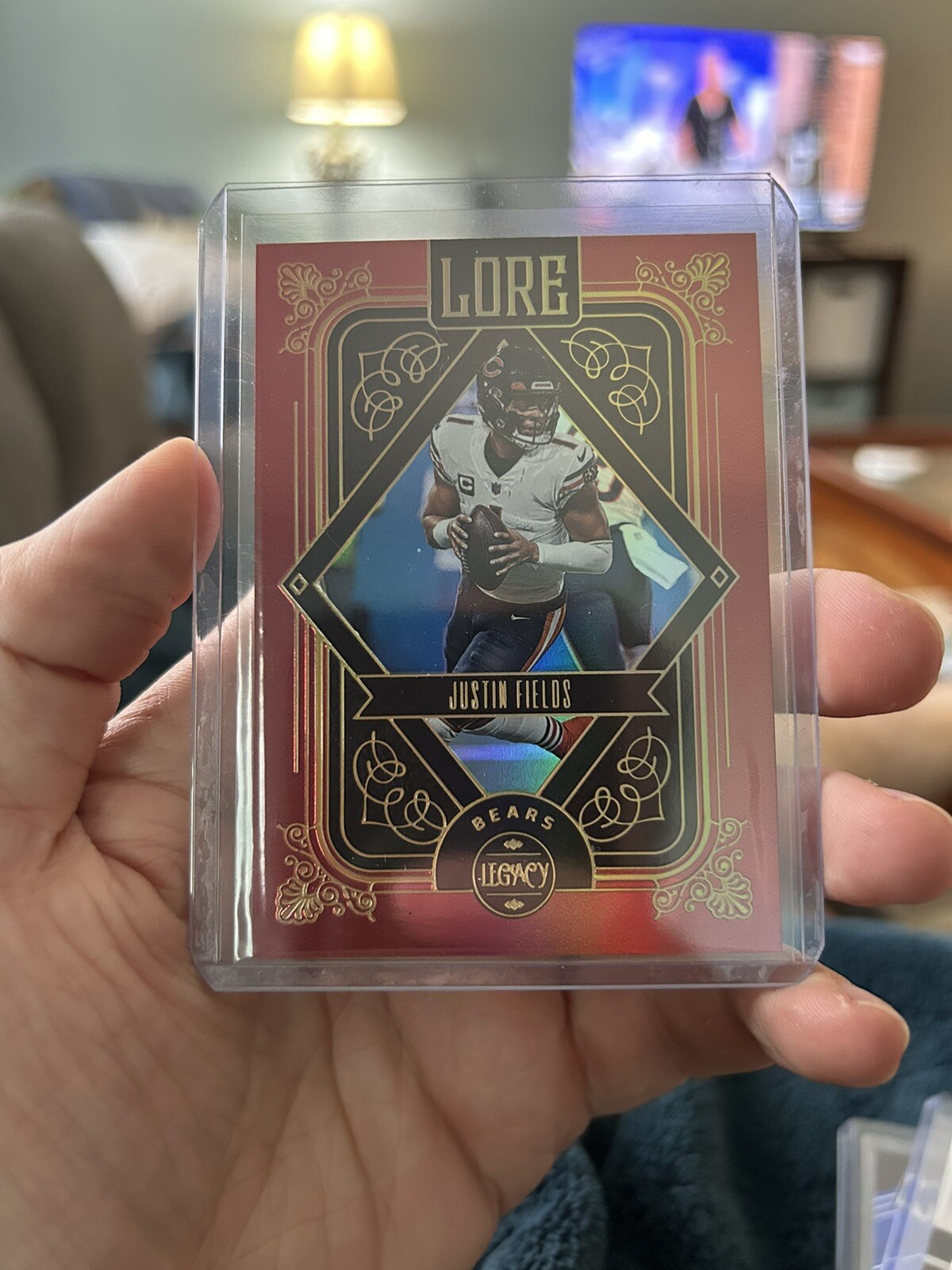 2023 Panini Legacy Lore Justin Fields Case Hit Chicago Bears