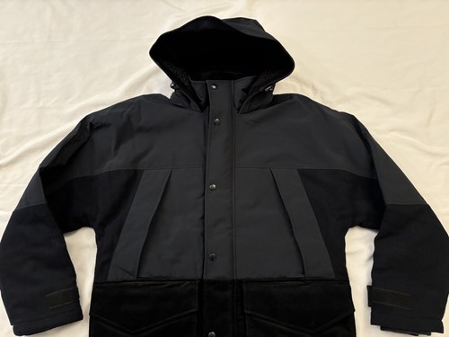 J.Crew Banff Parka with Primaloft Corduroy Wool Poly Midnight Ocean, Size Medium - Picture 4 of 11