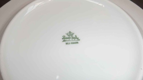 Antikes Rosenthal Selb Bavaria 1842 Mittags-/Dessertset mit Kontinentalmuster - Bild 15 von 15