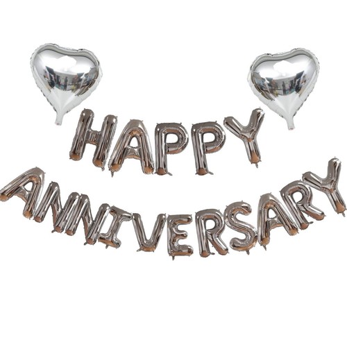 16"Happy Anniversary Foil Balloons Wedding theme Anniversary Confetti BalloonsUK - Picture 32 of 38