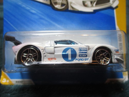 2009 Hot Wheels HW New Models '09 Ford GT LM weiß Rennwagen N4042 NEU - Bild 2 von 3