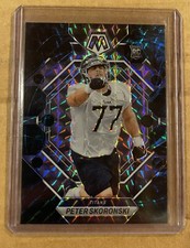 2023 Panini Mosaic Peter Skoronski (RC) Genesis Prizm SP # 355 Titans