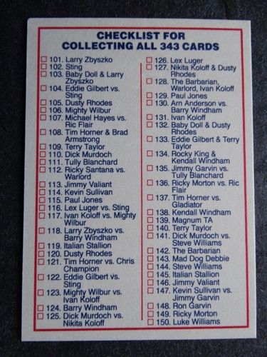 1988 Wonderama NWA Wrestling Cards Complete Your Set U Pick From List 201-343 - Picture 335 of 354