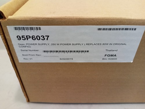 Fuente de alimentación IBM Dell KM80/FL/E/C 95P6037 PSW 250W TS3200 TL2000 TL4000 NUEVA - Imagen 4 de 4