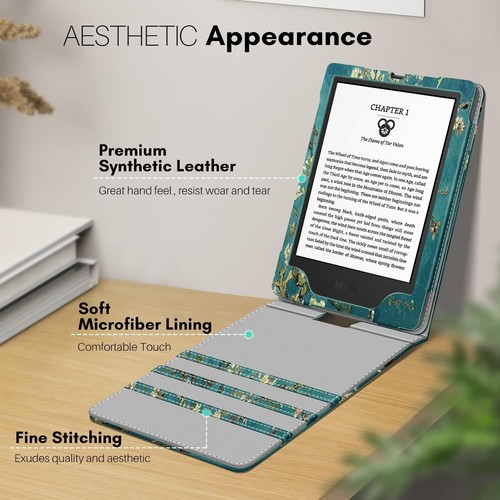 Flip Case for Kindle (11th Gen 2022) Slim Fit Vertical Multi-Viewing Stand Cover - Bild 3 von 8