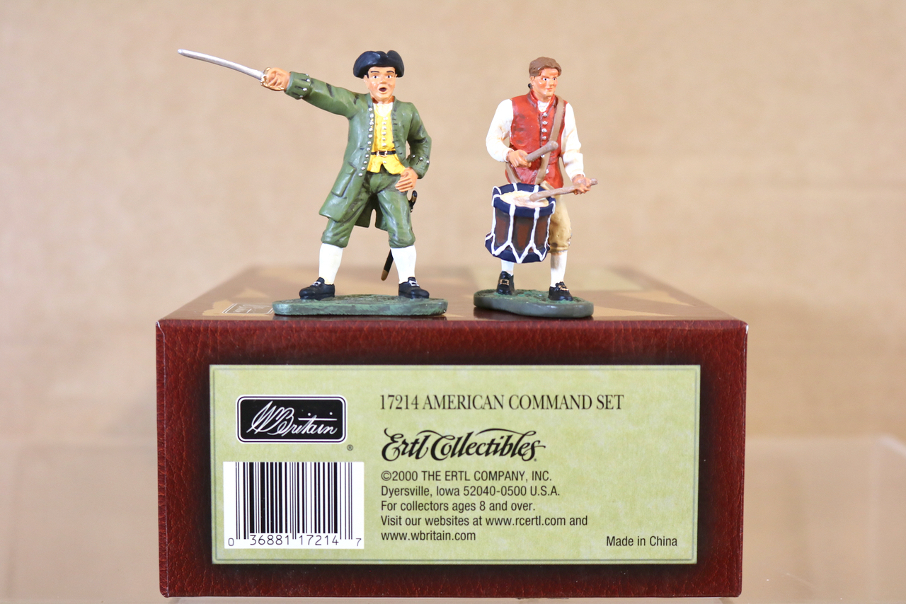 BRITAINS 17214 AMERICAN REVOLUTION AMERICAN COMMAND SET MINT BOXED nj BRITAINS 17214 AMERICAN REVOLUTION AMERICAN COMMAND SET MINT BOXED nj