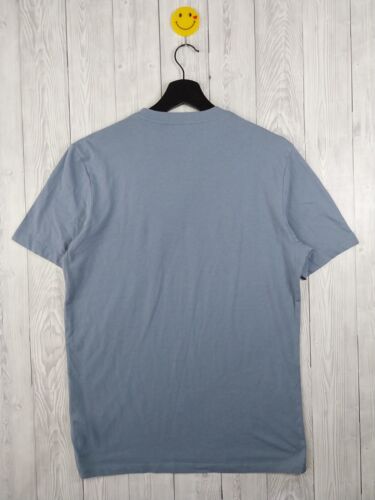 Reiss OE Dawn Cotton Blue Grey Short Sleeve T-Shirt Size S Small Mens Tee - 第 7/9 張圖片