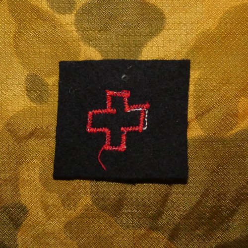 Parche marca distintiva WW2 USMC US Navy Corpsman Striker (sin brillo) - Imagen 2 de 2