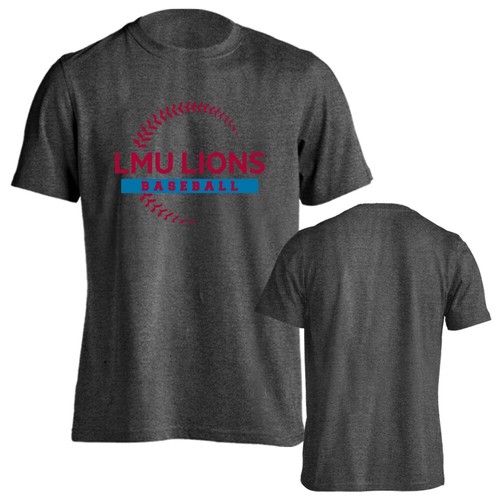 Loyola Marymount University Lions Baseball Seams Short Sleeve T-Shirt Tee - Picture 13 of 17
