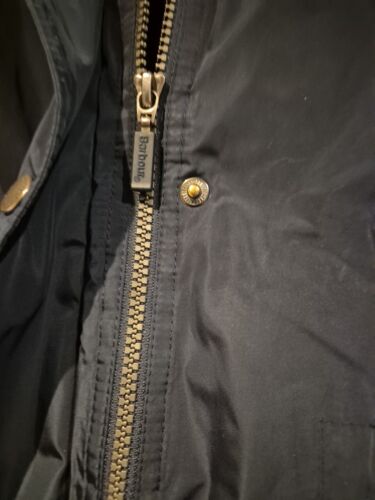 Womens Barbour Jacket Navy Blue Read Description Size 14 Waterproof & Breathable - Picture 10 of 21
